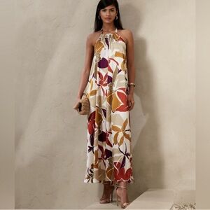 Banana Republic Silk Floral Halter dress